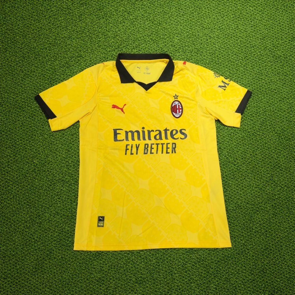 Camisa AC Milan 2023/24 - Amarela e preta
