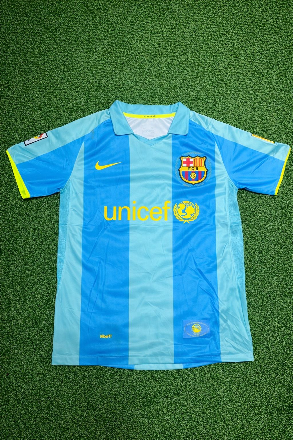 Camisa Barcelona Away 2009/10 Azul Lionel Messi