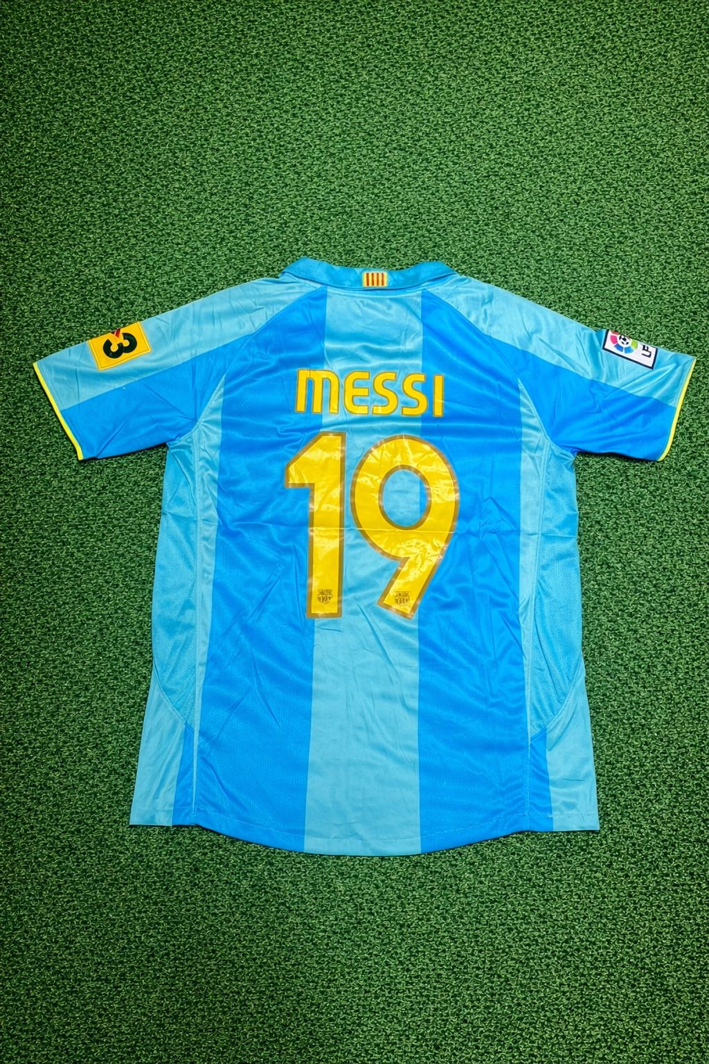 Camisa Barcelona Away 2009/10 Azul Lionel Messi