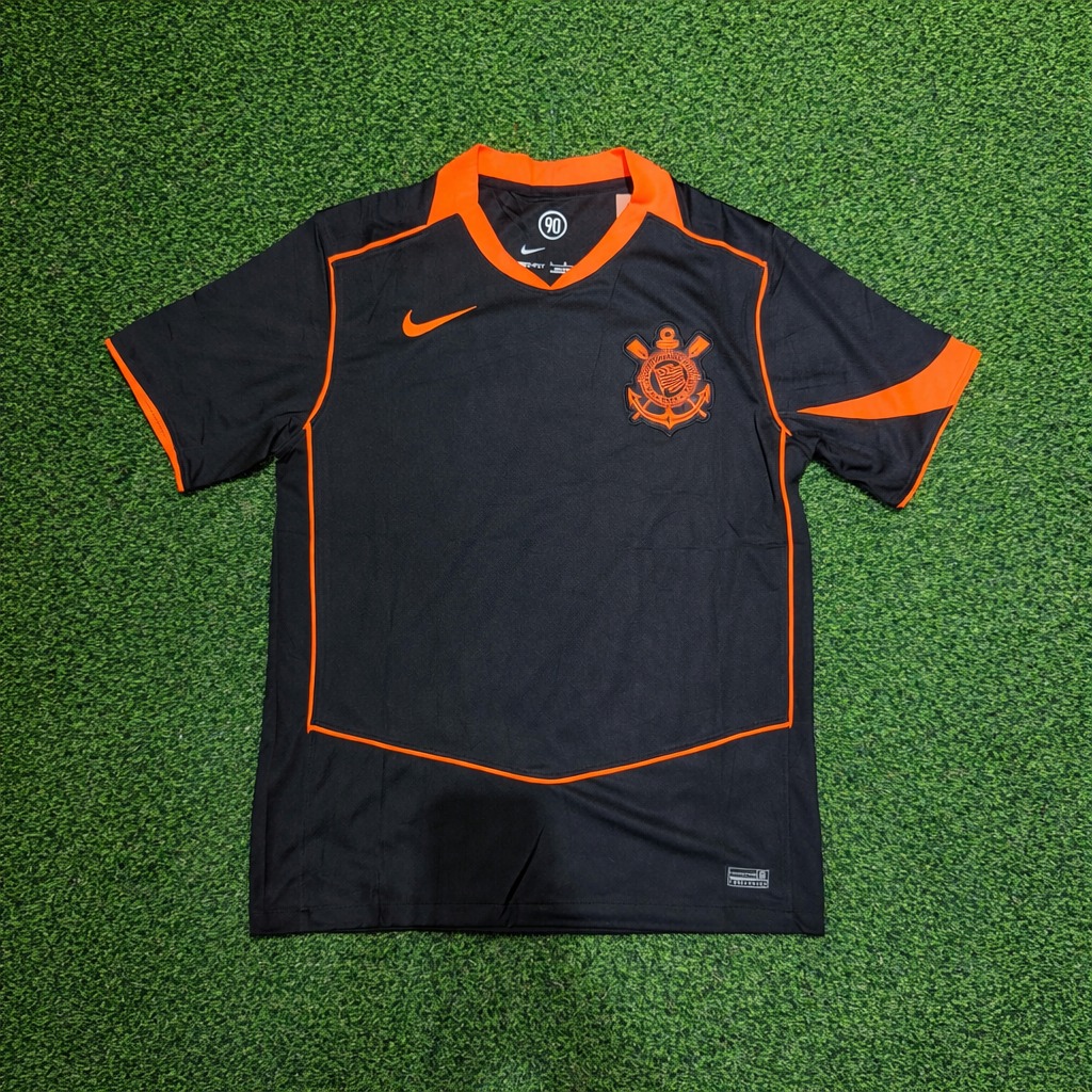 Camisa Corinthians Preta com Laranja