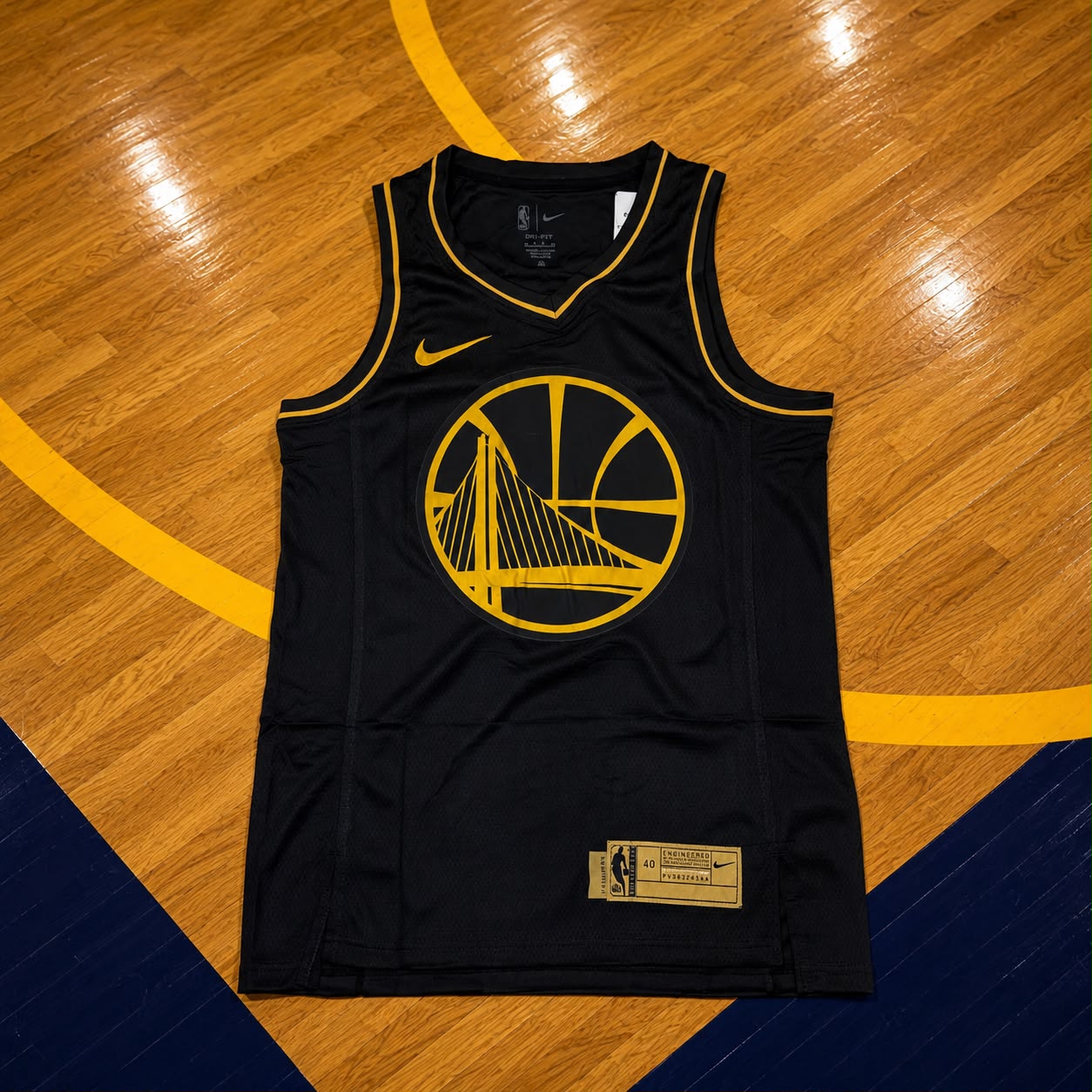 Camisa Golden State Warriors – Stephen Curry #30 (Preta)