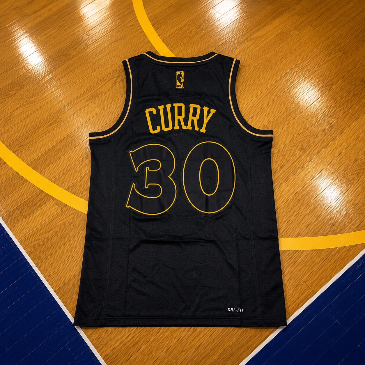 Camisa Golden State Warriors – Stephen Curry #30 (Preta)