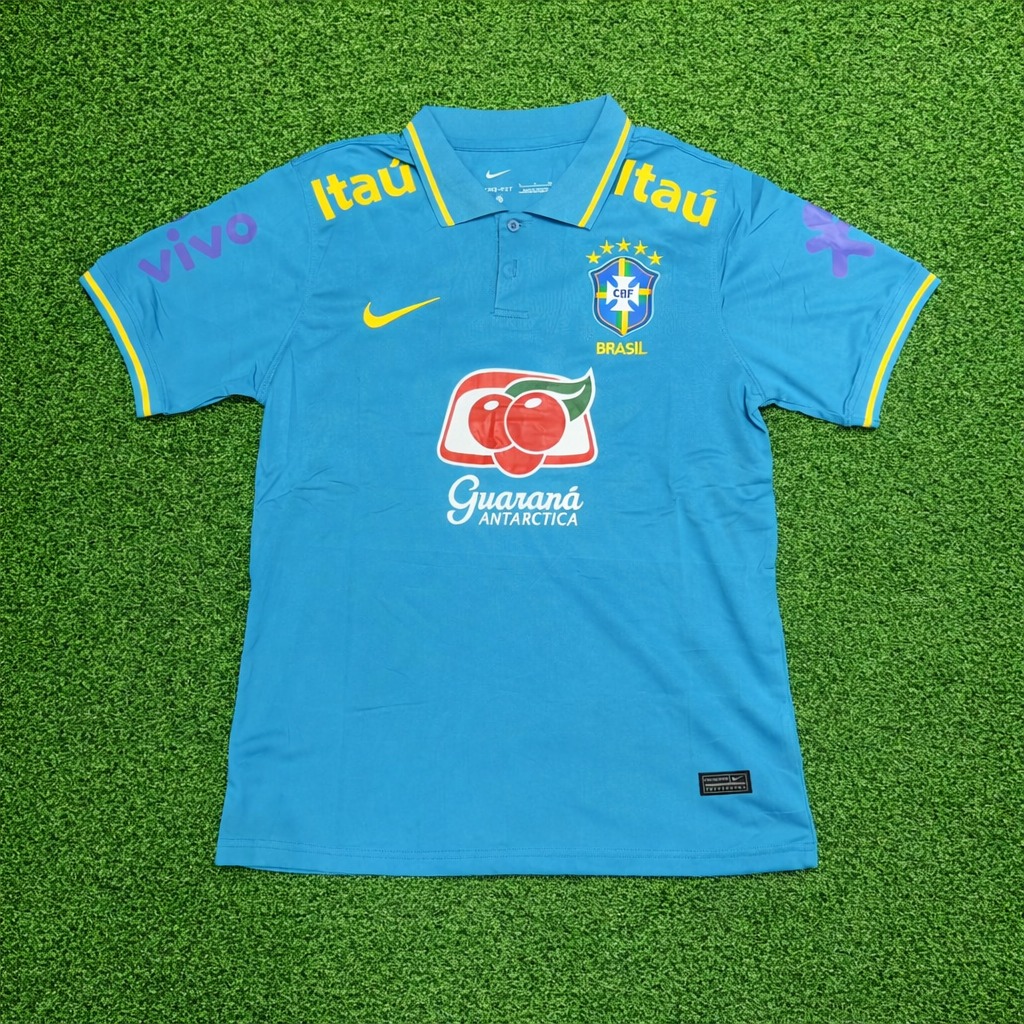 Camisa Polo Brasil de Treino Azul Marinho