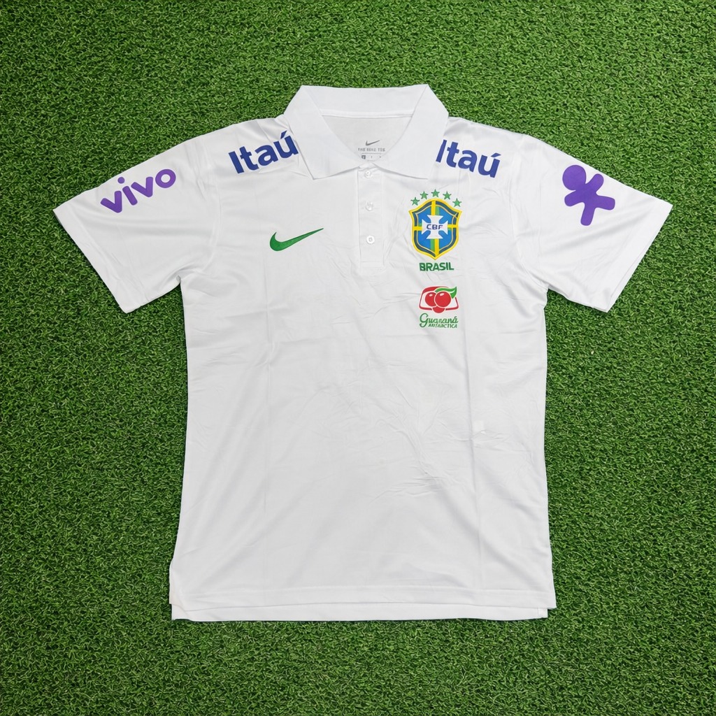 Camisa Polo Brasil de Treino Branca 2026