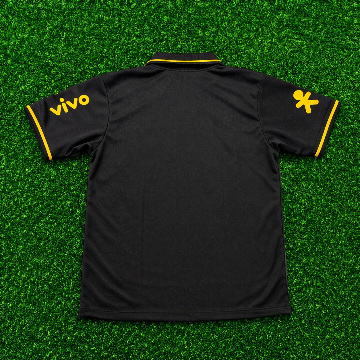 Camisa Polo Seleção Brasileira Preta Treino – Tecido Nacional