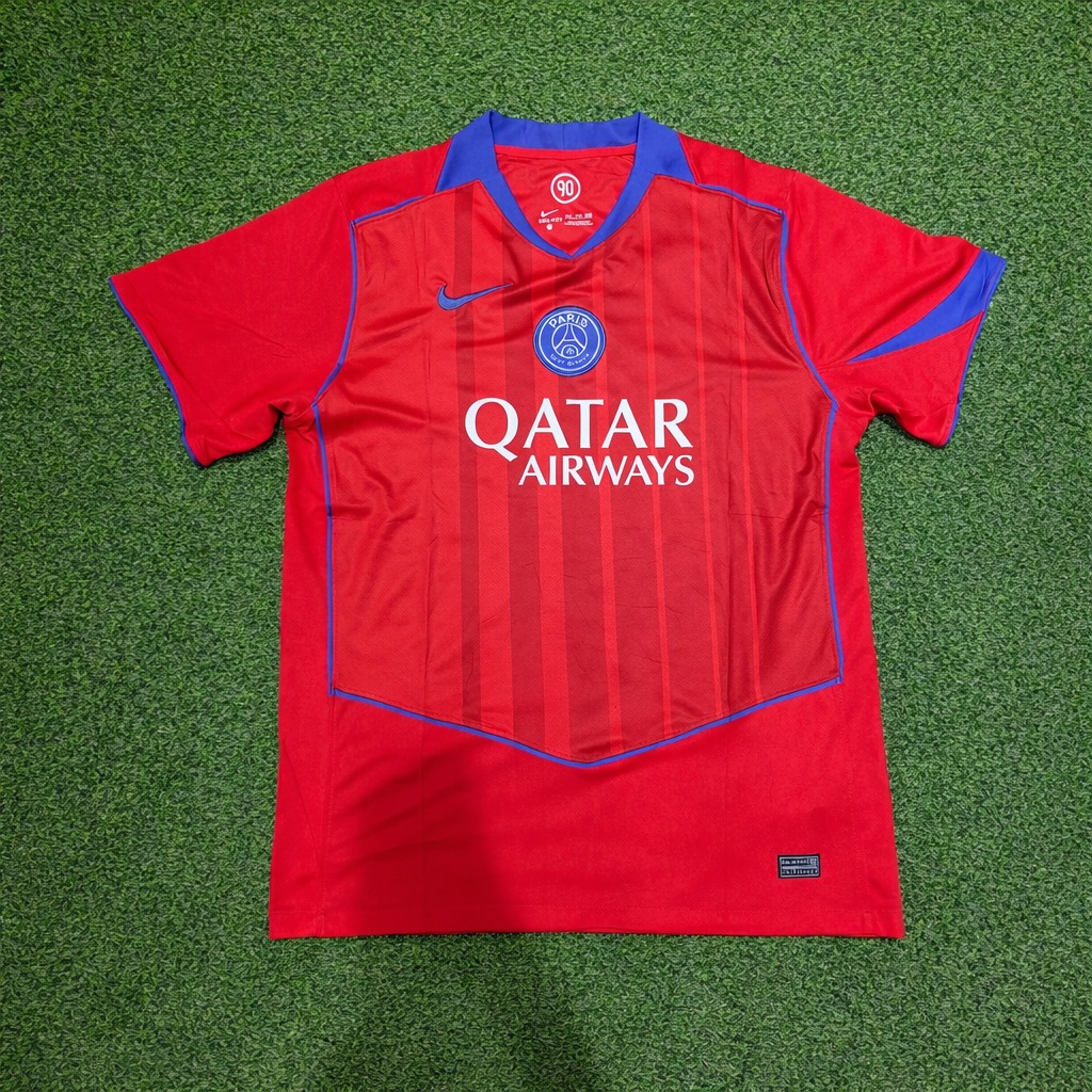 Camisa PSG Vermelha Qatar Airways