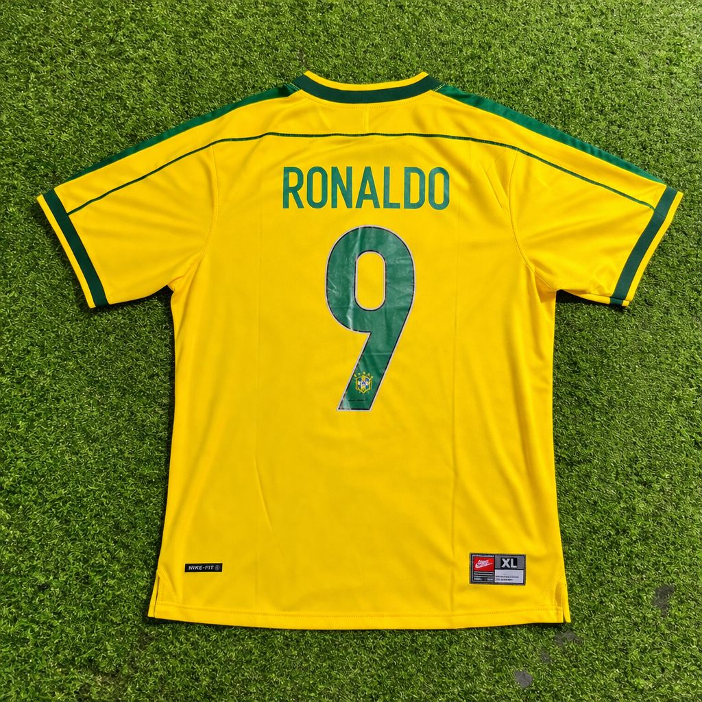 Camisa Retrô Brasil Ronaldo Fenômeno Copa 1998