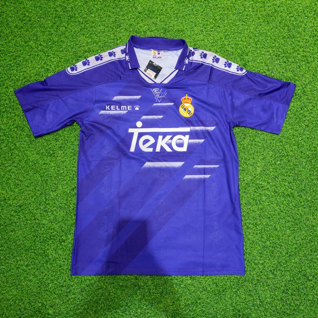 Camisa Retrô Real Madrid 1997/98 Roxa Kelme