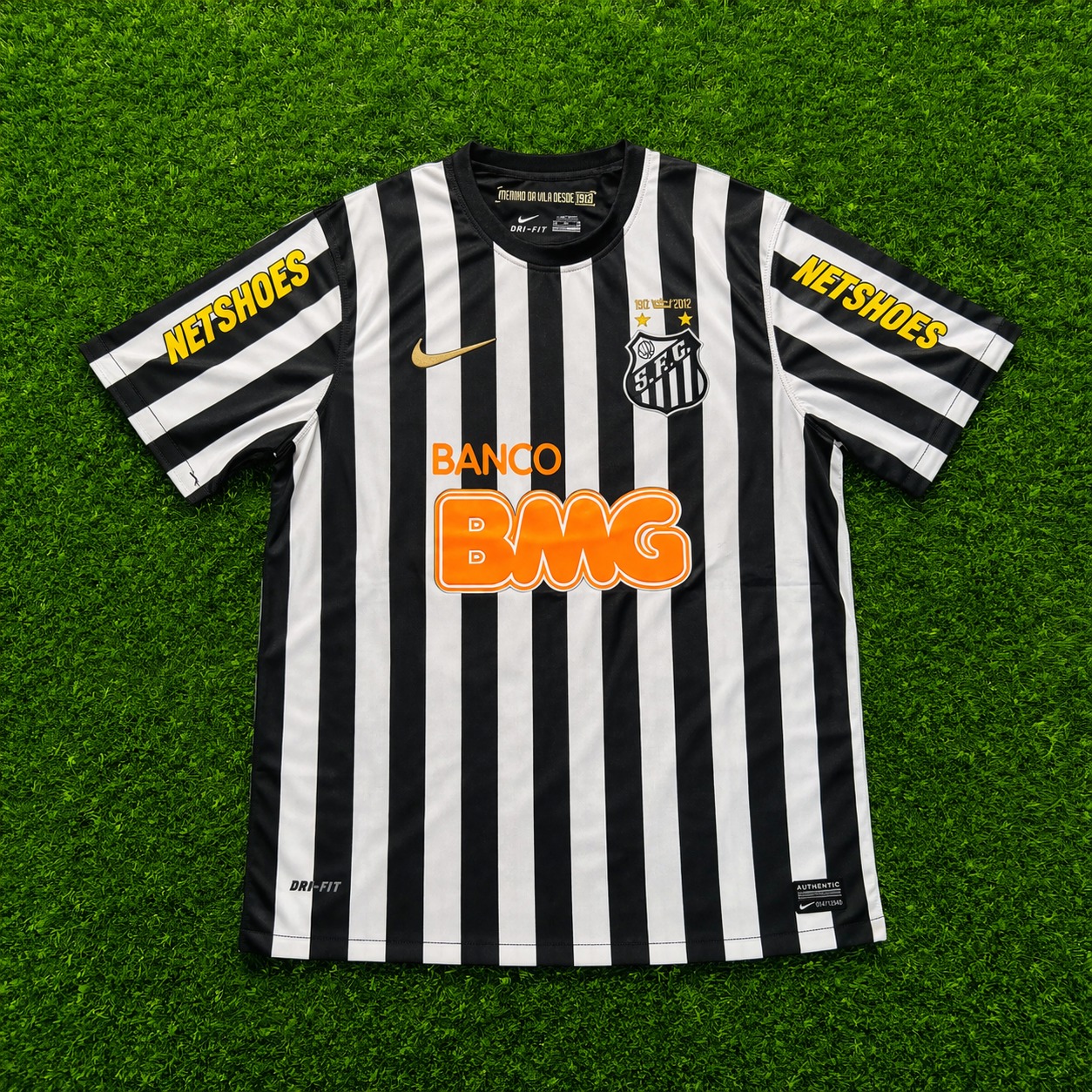 Camisa Santos FC Listrada Preto e Branco – Neymar Jr Nº 11
