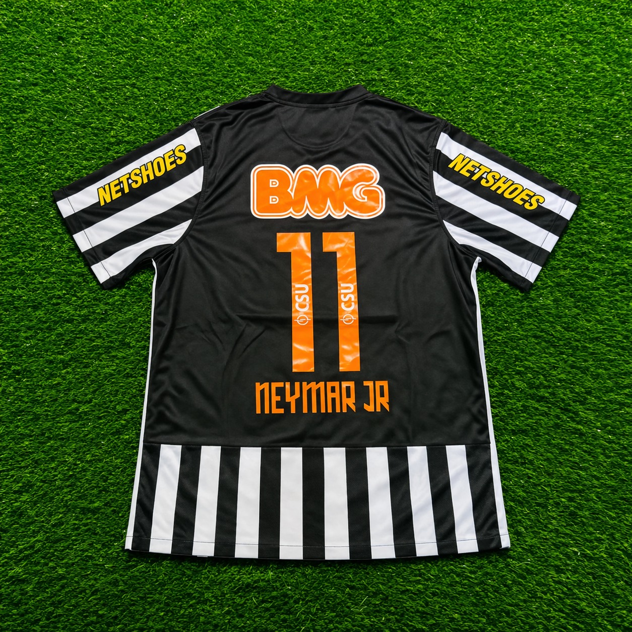 Camisa Santos FC Listrada Preto e Branco – Neymar Jr Nº 11