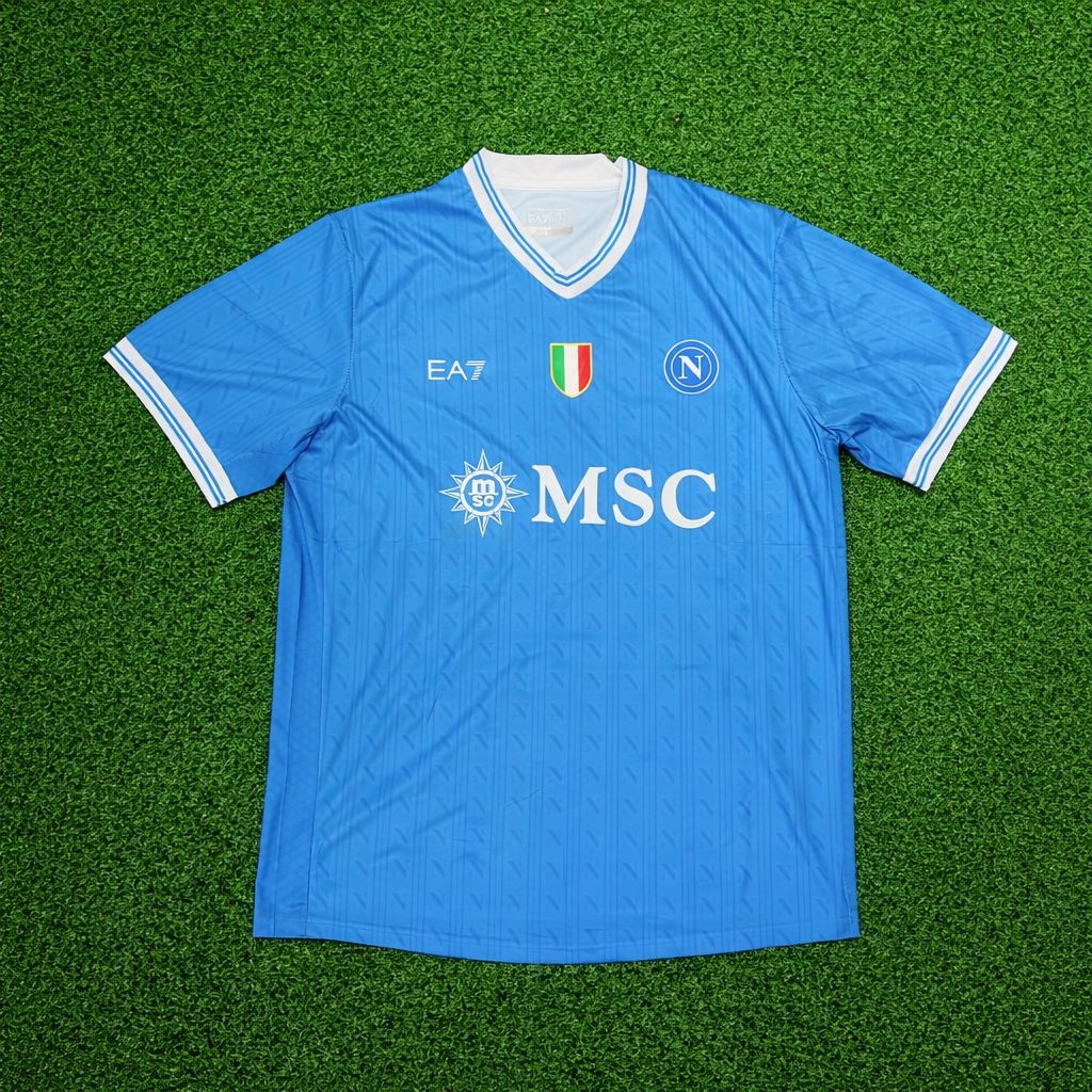 Camisa SSC Napoli 2023/24 Azul Céu