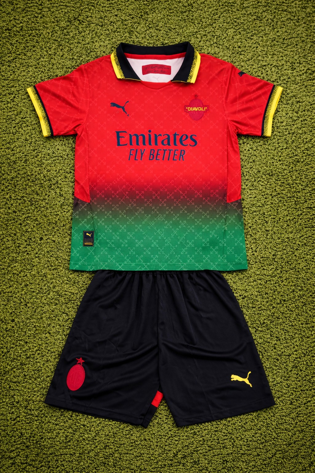 Conjunto Infantil AC Milan Vermelho Edição Especial