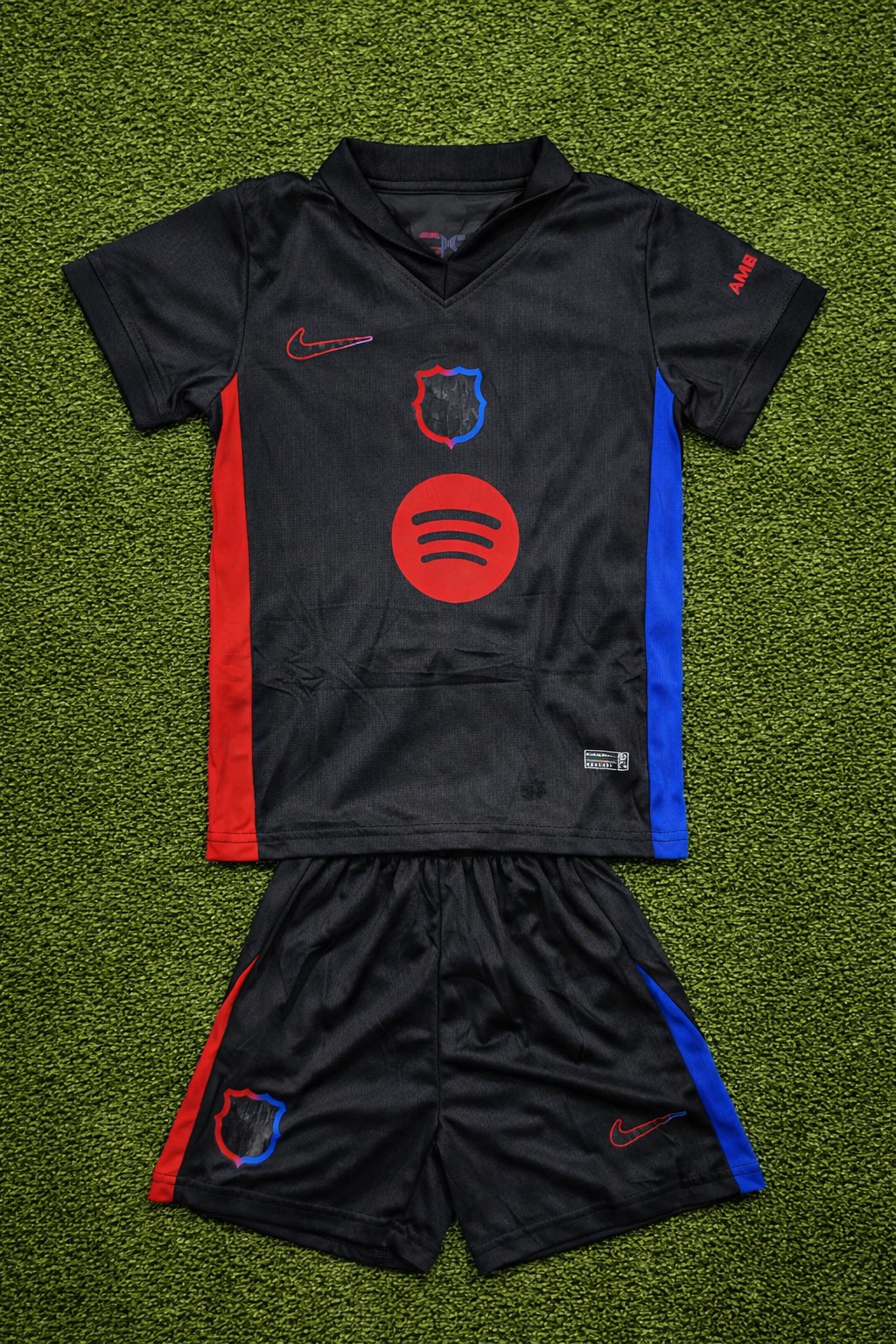 Conjunto Infantil Barcelona Preto