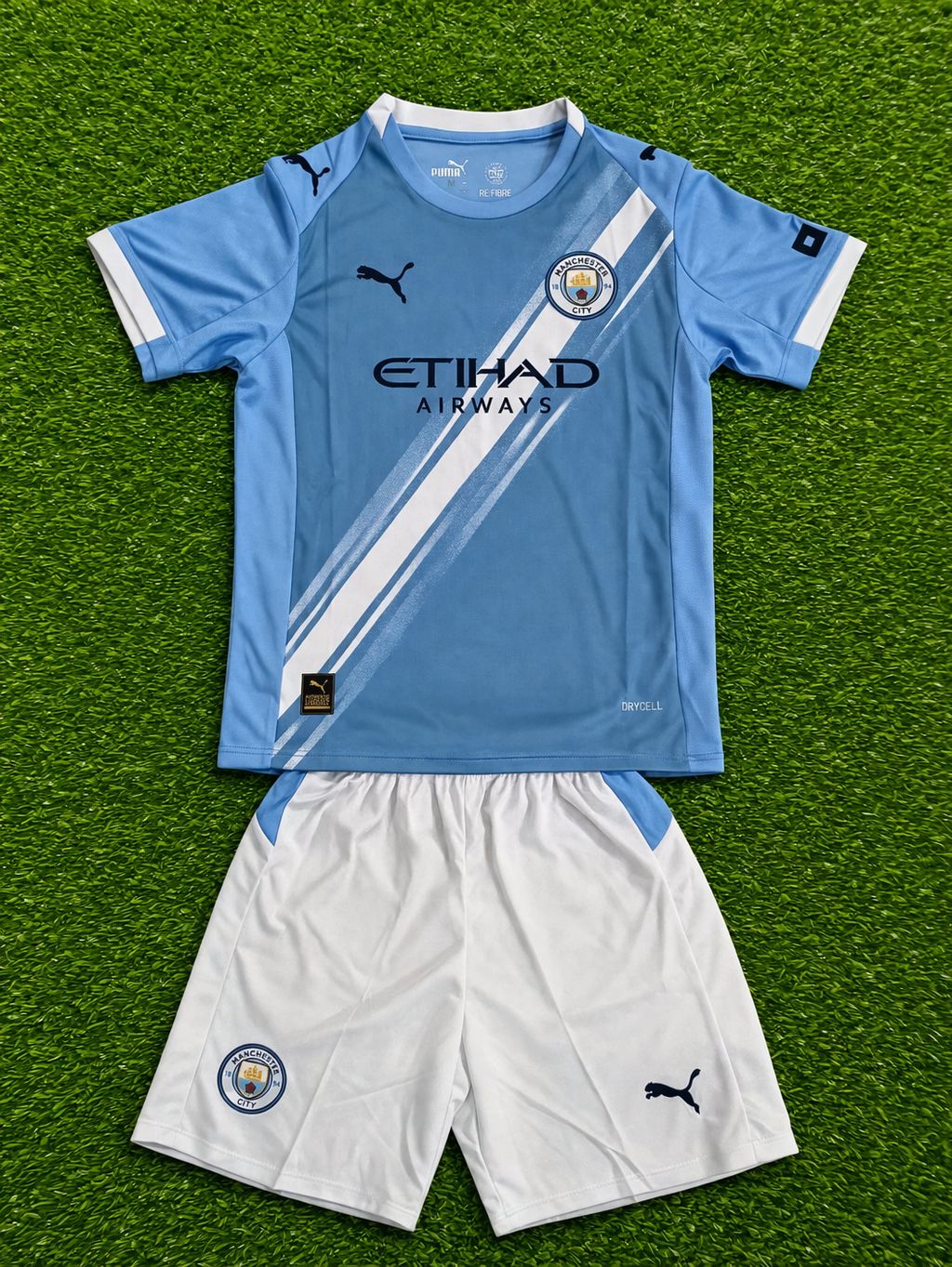 Conjunto Infantil Manchester City Azul Claro