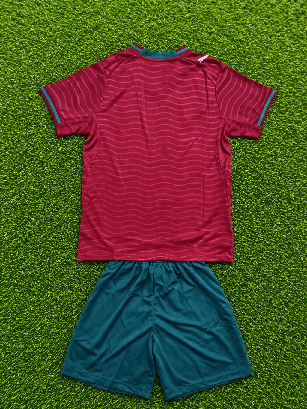 Conjunto Infantil Portugal Vermelho e Verde